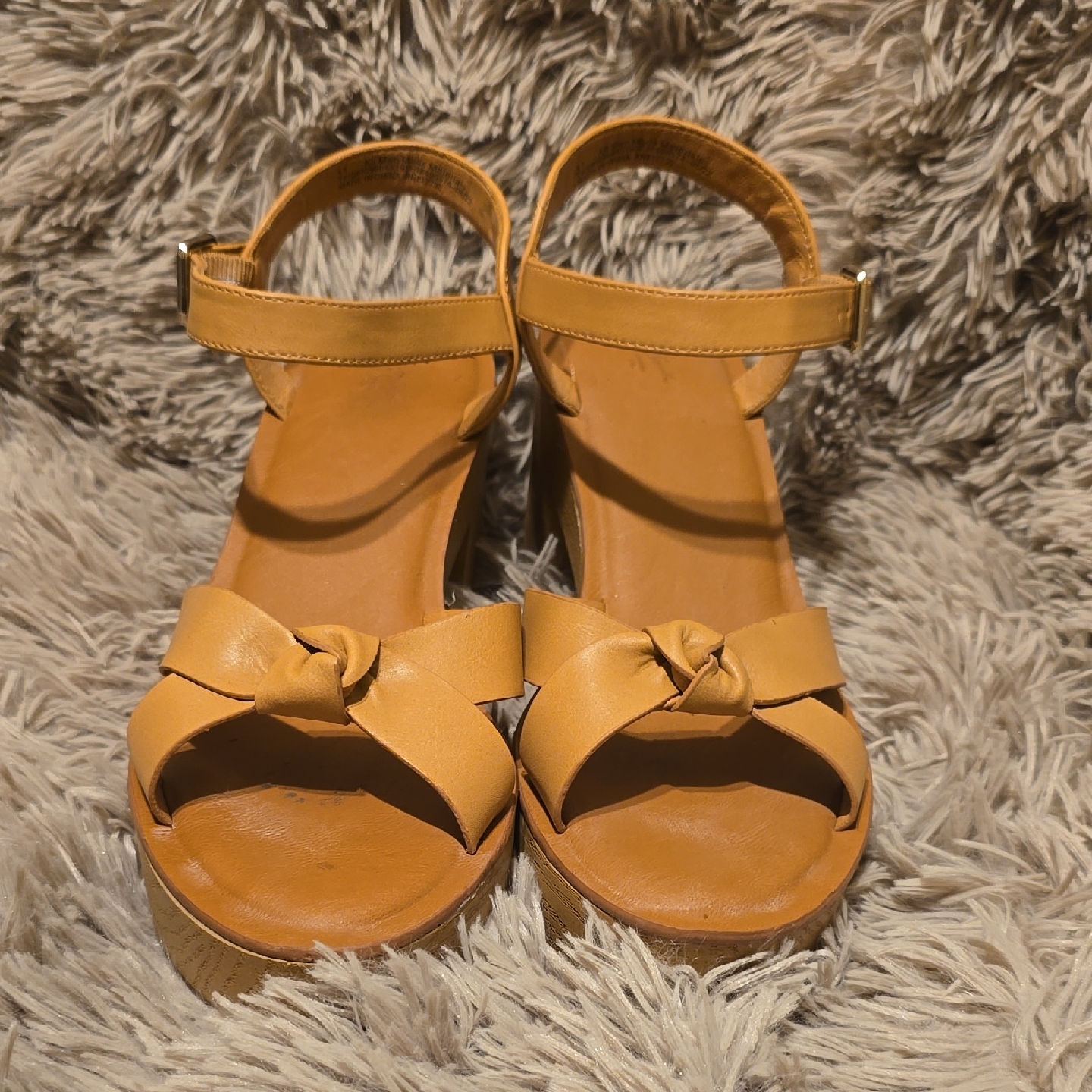 Target Women's Yellow Knotted Platform Sandals